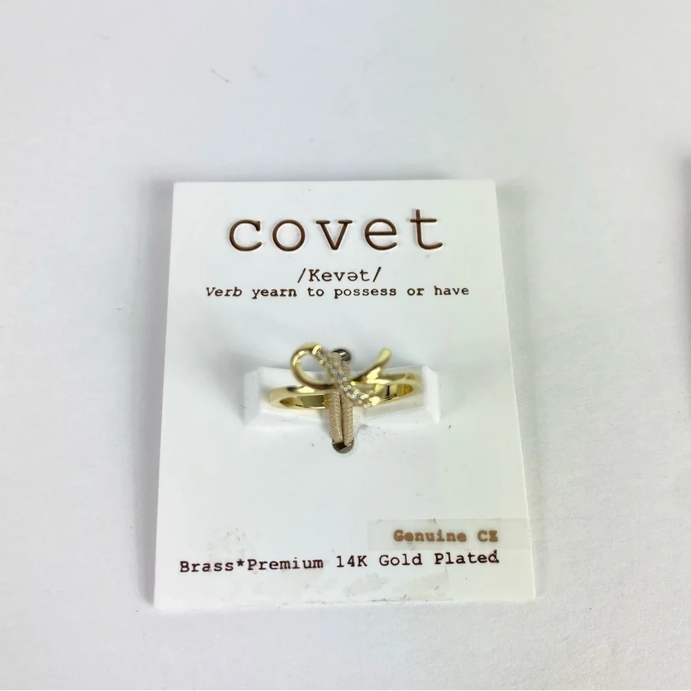 Minimalist Rings Brass Gold Plated Rings size 7